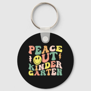 Out Kindergarten Groovy Graduation Last Day Of Sch Key Ring