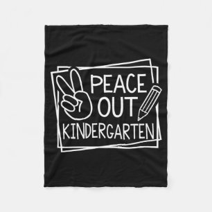 Out Kindergarten Last Day Of School Summer Break 1 Fleece Blanket
