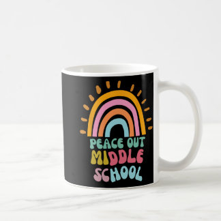 Out Middle School Groovy Graduation Last Day Of Sc Coffee Mug