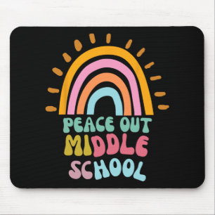 Out Middle School Groovy Graduation Last Day Of Sc Mouse Pad