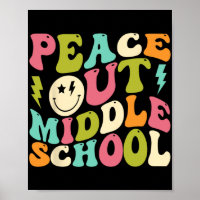 Out Middle School Groovy Graduation Last Day Of Sc