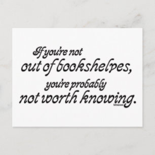 Out of Bookshelves Postcard