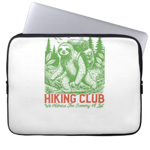 Out of Breath Funny Sloth Hiking Club Laptop Sleeve