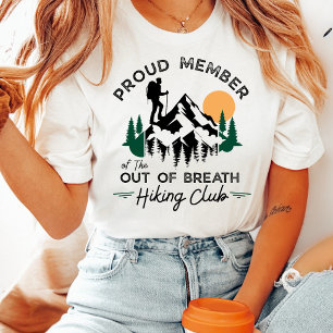 Out Of Breath Hiking Club Vintage Mountain T-Shirt