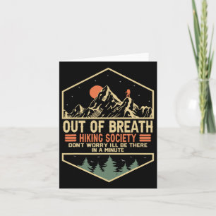 Out Of Breath Hiking Society 1 Card