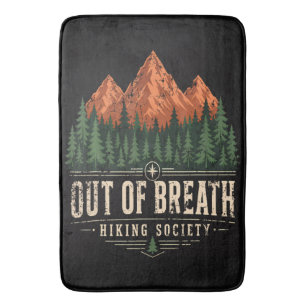Out Of Breath Hiking Society Bath Mat