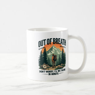 Out Of Breath Hiking Society Funny Mountain Outdoo Coffee Mug