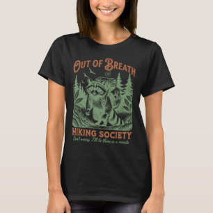 Out Of Breath Hiking Society Funny Trash Pandas Wi T-Shirt