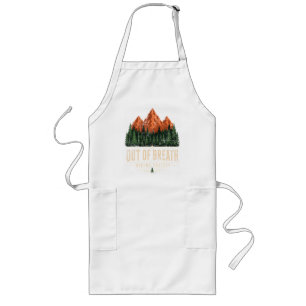 Out Of Breath Hiking Society Long Apron