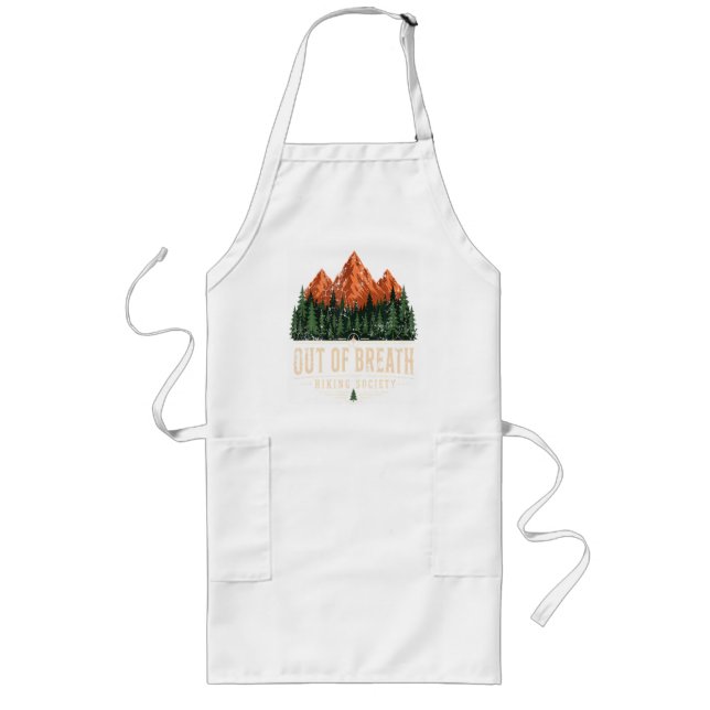 Out Of Breath Hiking Society Long Apron (Front)