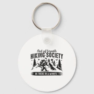 Out Of Breath Hiking Society Nature Lover Mountain Key Ring