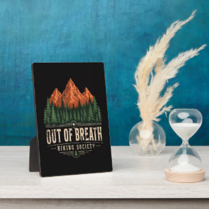 Out Of Breath Hiking Society Plaque