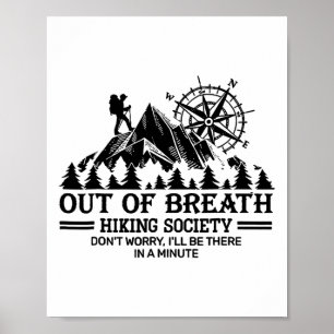 Out Of Breath Hiking Society Poster