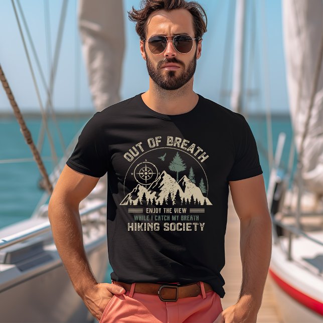 Out of Breath Hiking Society T-Shirt (Creator Uploaded)
