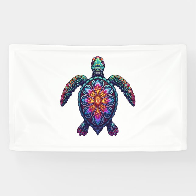 Out Of Breath Hiking Society Turtle T-Shirt Banner (Horizontal)