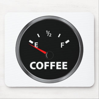 Out of Coffee Fuel Gauge Mouse Pad