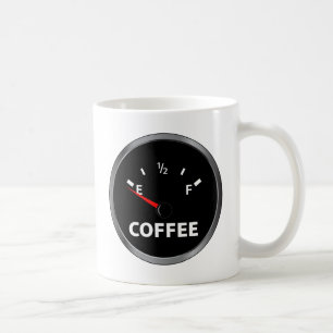 Out of Coffee Fuel Gauge Mug