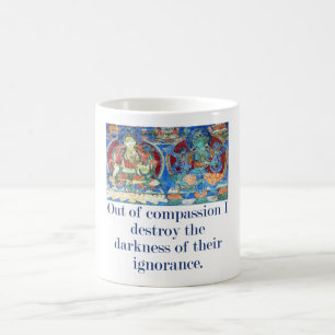 Out Of Compassion I Destroy The Darkness - Compass Coffee Mug