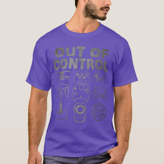 OUT OF CONTROL Funny Retro Video Game Playereen Bo T-Shirt