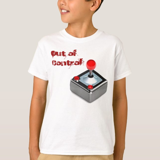 "Out of Control" Gaming Kids T-Shirt (Front)