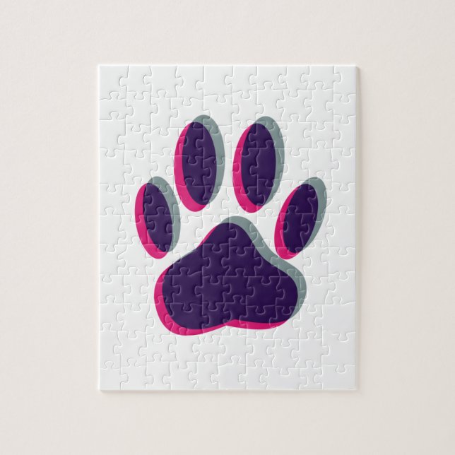 Out of Focus Dog Paw Print Jigsaw Puzzle (Vertical)
