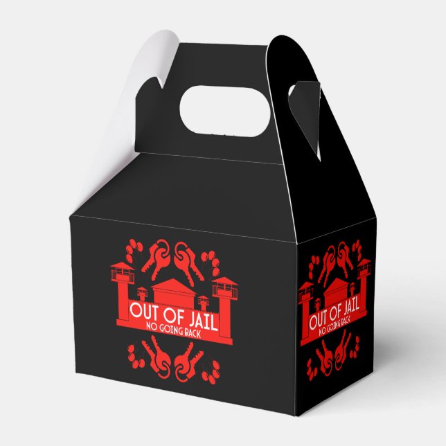Out Of Jail Prison Release Gift Favour Box (Front Side)