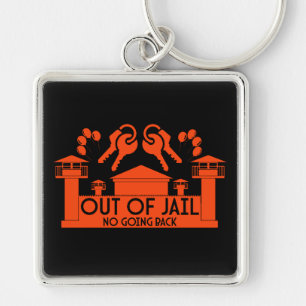 Out Of Jail Prison Release Gift Key Ring