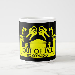 Out Of Jail Prison Release Gift Large Coffee Mug