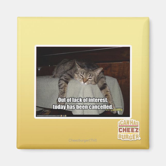 Out of lack of interest magnet (Front)