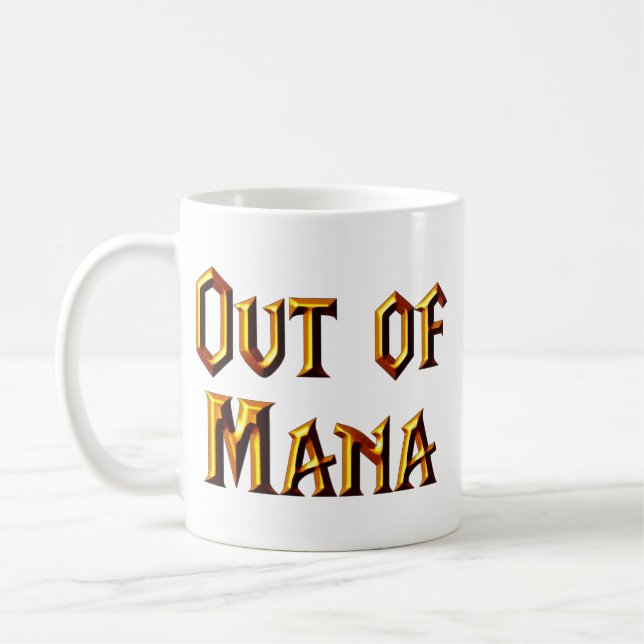 Out of Mana Coffee Mug (Left)