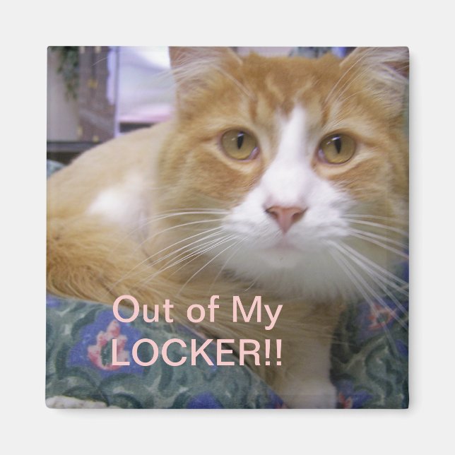 Out of my locker magnet (Front)
