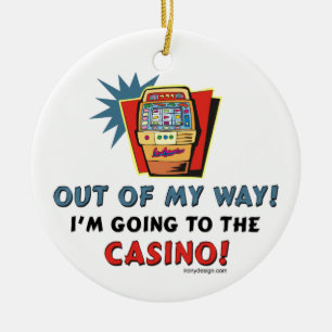 Out of My Way Casino Ceramic Tree Decoration