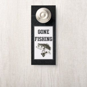 Out of Office Gone Fishing Door Sign