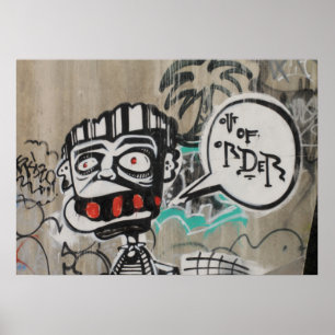Out Of Order Graffiti Poster