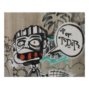 Out Of Order Graffiti Poster