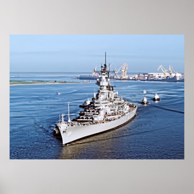 Out of Retirement:  Battleship Wisconsin Poster (Front)