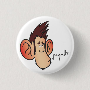 out of sorts misadventure jacquette 3 cm round badge
