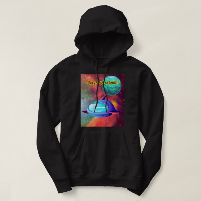 OUT OF SPACE QUOTE  HOODIE (Design Front)