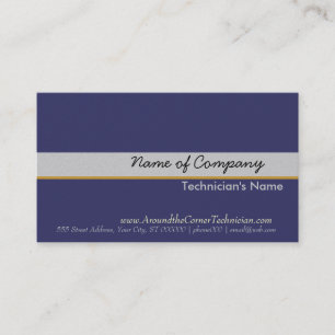 Out of the Blue.  Stripe Professional Minimal Business Card