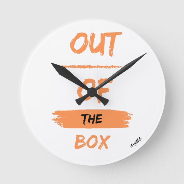 out of the box round clock (Front)