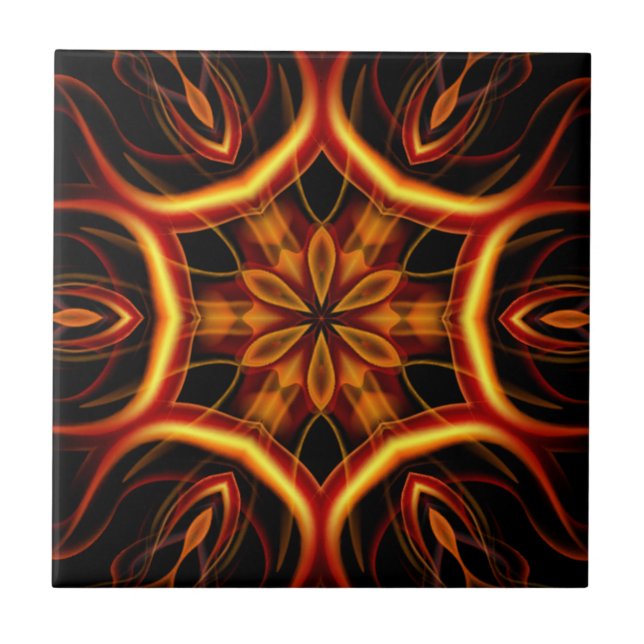 Out Of The Crucible ~ Art From The Flames ~ Ceramic Tile (Front)