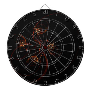 Out of the Dark Abstract Art Dartboard