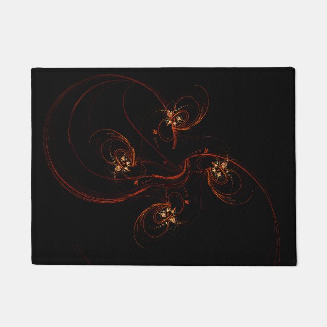 Out of the Dark Abstract Art Doormat (Front)