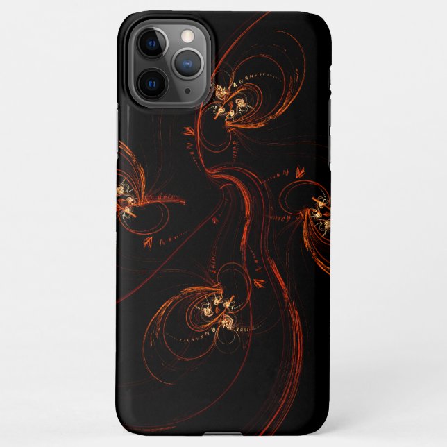 Out of the Dark Abstract Art Glossy iPhone Case (Back)