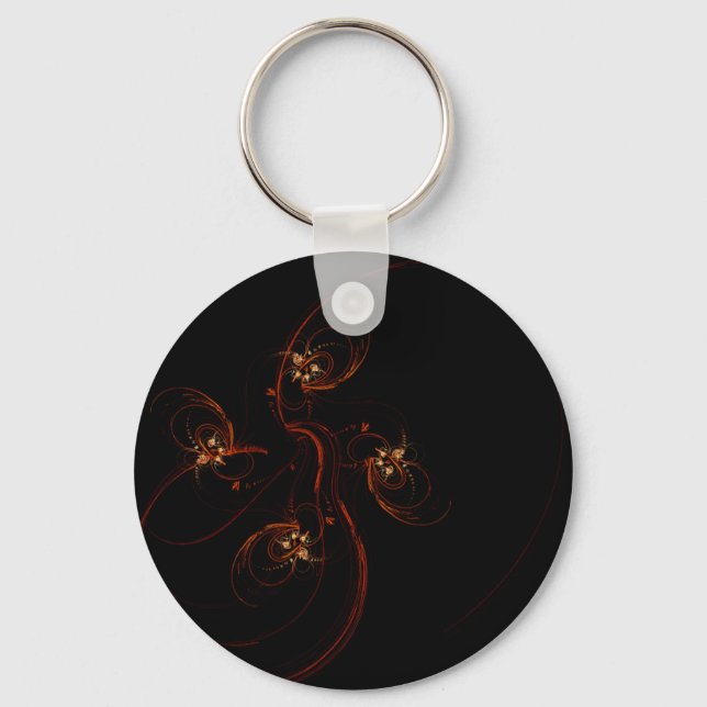 Out of the Dark Abstract Art Keychain (Front)