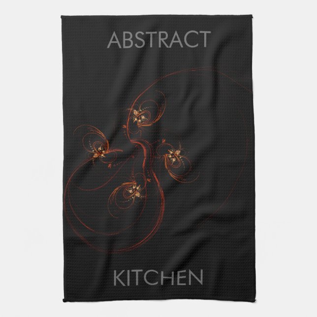 Out of the Dark Abstract Art Kitchen Towel (Vertical)