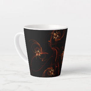 Out of the Dark Abstract Art Latte Mug