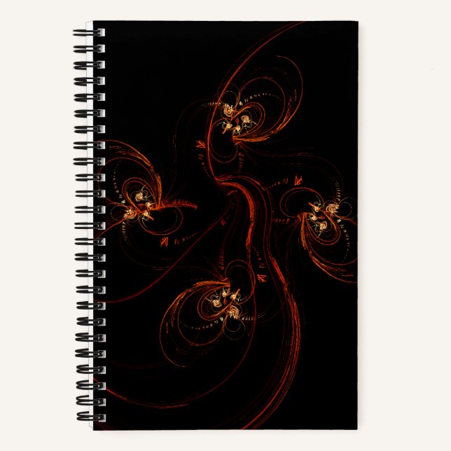 Out of the Dark Abstract Art Notebook (Front)