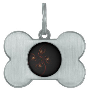 Out of the Dark Abstract Art Pet Tag