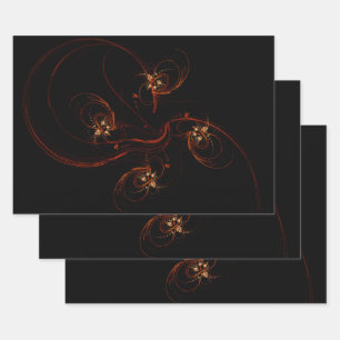 Out of the Dark Modern Minimalistic Abstract Art Wrapping Paper Sheet